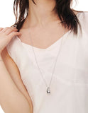 [Premium Plating] Champagne Full Moon AB(W) Big Bowl Long Necklace