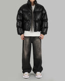 Celine leather short padding