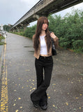 Allin Back Pocket Long Bootcut Slim Fit Cotton Pants