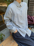 Tabin Vintage Stripe Over Long Sleeve Shirt