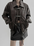 Luke Leather Duffel Blouson