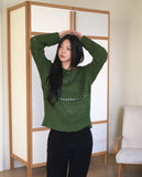 [MADE] Tens Crochet Net Overfit Boat Neck Knit
