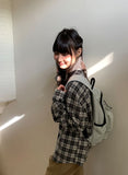 Kanpav Check Over Long Sleeve Shirt