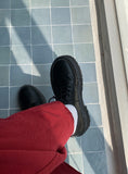 Chuo Stitch Platform Sole Loafers