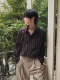 Evelyn stripe cotton shirt
