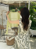 Hazel Pattern Sleeveless String One Piece