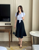 Pure Tulip Chiffon Tie Blouse