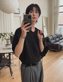 Slap V-neck half t-shirt