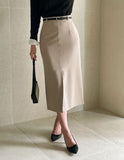 Aldi Basic H-Line Long Skirt (Belt Set)