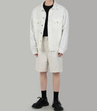 Oversize denim jacket White