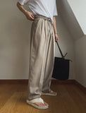 Rodina Two-Tuck Semi Wide Slacks