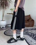 Loupe Button Track Bermuda Pants