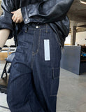 Raw Cargo Wide Denim