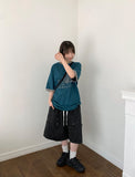 [unisex] Janer Banding Denim Bermuda Pants