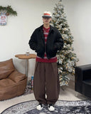 Rica Suede Quilted Flight Jumper