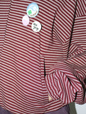 NERD STRIPE HOOD ZIP-UP