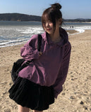 Luckwu Check Zip-Up Anorak Hood Windbreaker