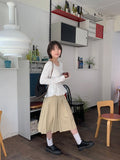 Nekomi Pleated Midi Skirt