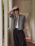 Nowell Check Tweed Short Sleeve Shirt