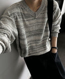 Summer Stripe Boucle Knit