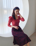 Liabel Square Neck Puff T-shirt