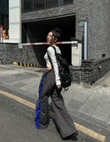 Leaf punching snap button crop cardigan