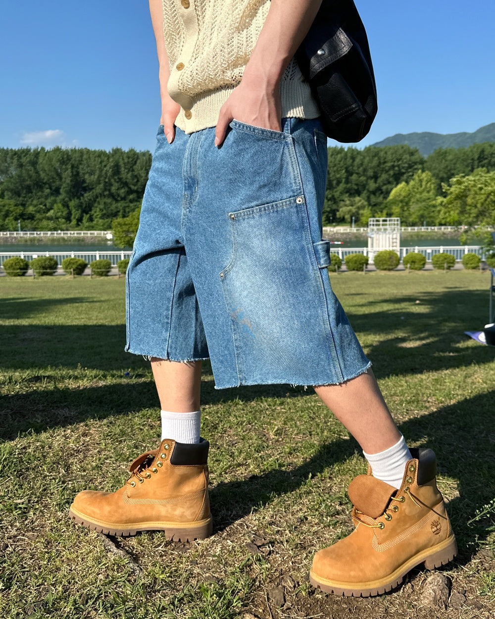 SCENERITY (シナリティ) ベディカットバミューダパンツ Bedi cut Bermuda pants –