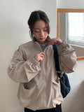 [unisex] PQ Check Collar Windbreaker Jumper