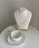 Felin Initial Pearl Necklace