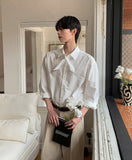 Luke Ribbon Tie Over Fit Shirt