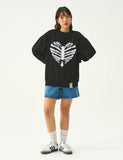 Bone Heart Dot Silhouette Sweatshirt