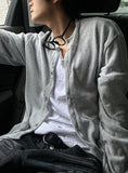 Linen Round Knit Cardigan