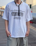 Bling lettering short sleeve t-shirt