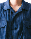 Ventilation Denim Half Shirt