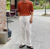 Lebec Cotton Half Banding Wide Pants