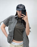 Luati Crop Check Shirt