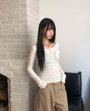 Soren Pocket U-Neck Long Sleeve T-Shirt