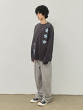 STAR 3 Henley Neck Long Sleeve T-Shirt