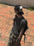 [LAN ARCHIVE] Pintuck Waffle Short Sleeve T-Shirt