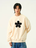 Dot Silhouette Flower Sweatshirt