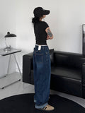 (Unisex) Rear Bijou Denim Pants