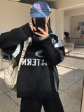 [unisex] Kaloff Sporty Lettering Over Knit