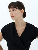 Essence Silver (W) Moissanite Bain Necklace M