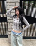 Delf Ice Washed Wide Denim Pants