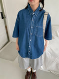 [unisex] Neico Denim Over Short Sleeve Shirt