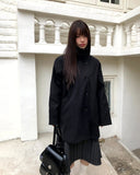 Moochi Balmacaan Over Wool Midi Coat