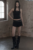 [mnem] Fringe Wash Bustier