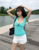 Lizzie Lace Wrap Puff Short Sleeve