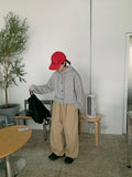 Darts Crop Hood Cardigan