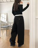 Classy Back Pocket Cotton Balloon Pants